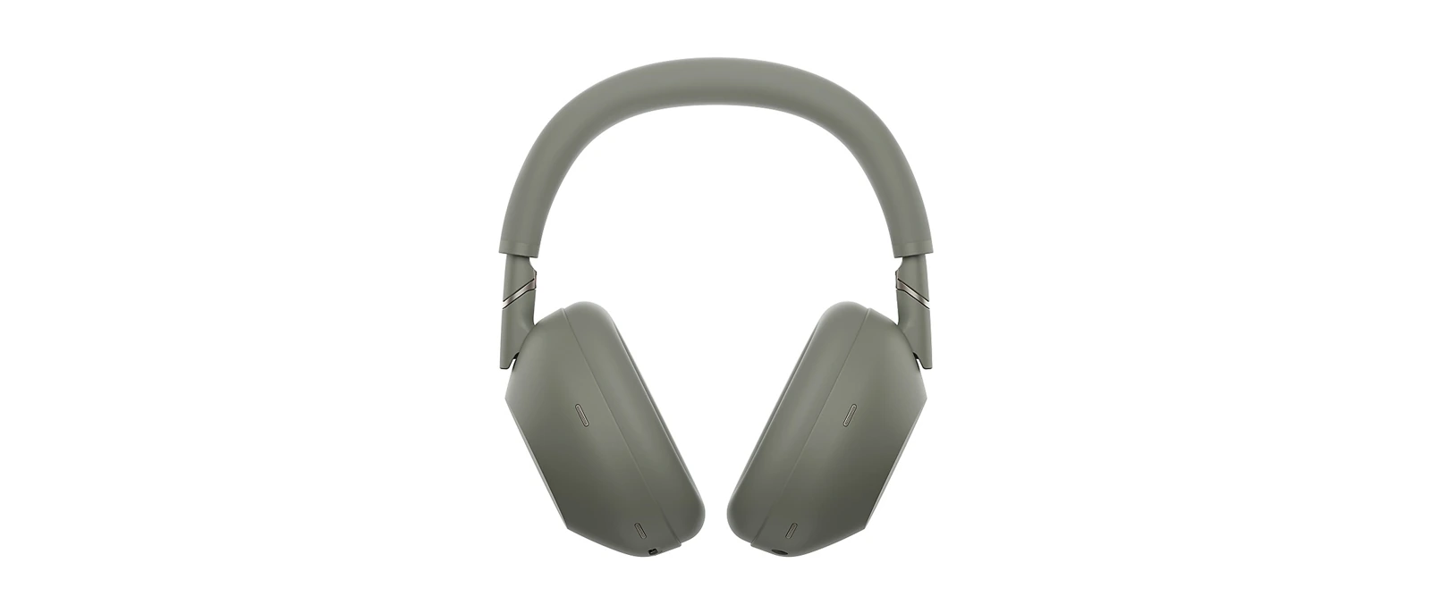 Sony WH-1000XM6 Olivengrå – forfra